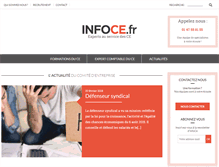 Tablet Screenshot of infoce.fr